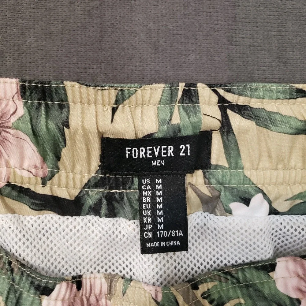 Forever 21 Swim Shorts Mens Size Medium Floral‎